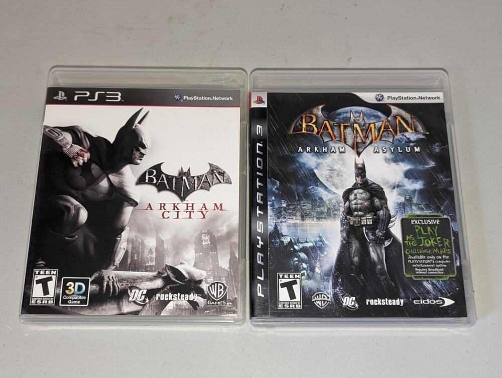 PlayStation 3 PS3 Batman Arkham City Arkham Asylum -082310
